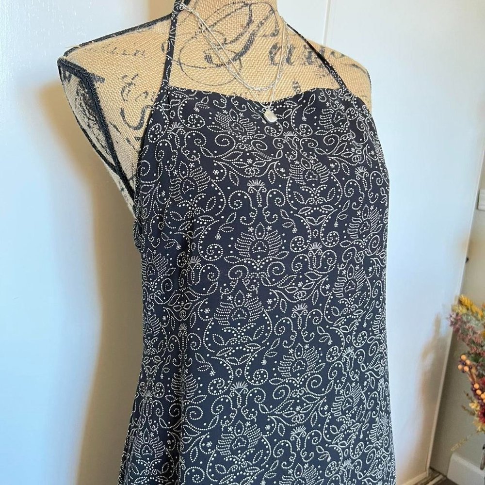 Esprit vintage y2k/90s halter neck paisley minidress